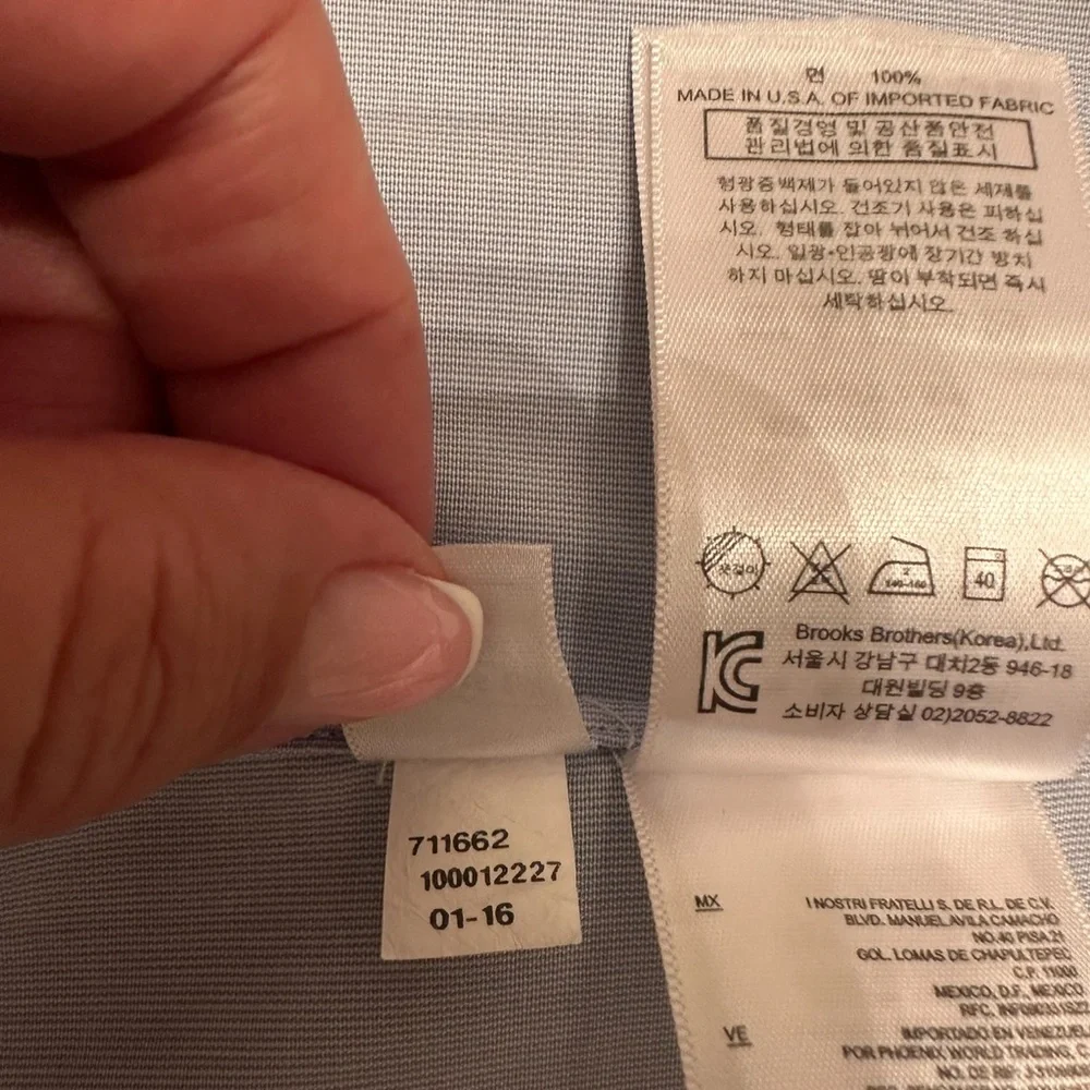Brooks Brothers dress shirt.Regent fit.Size 15,5 - Picture 12 of 14